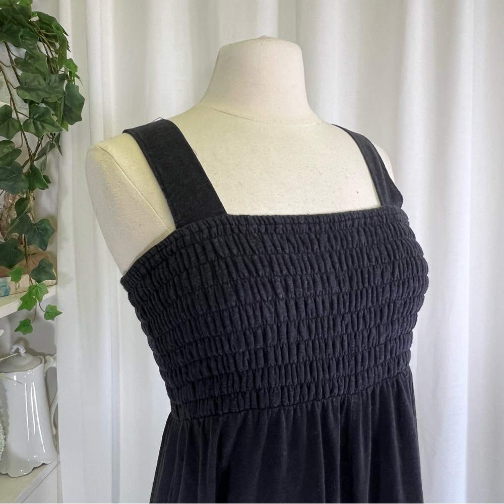 Free People Beach  Black Smocked Jumpsuit - Picture 5 of 16